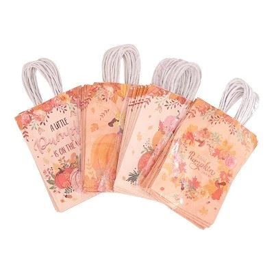 Harvest Thanksgiving Paper Gift Bags – Premium Paper With Cute Autumn & Pumpkin Designs factory